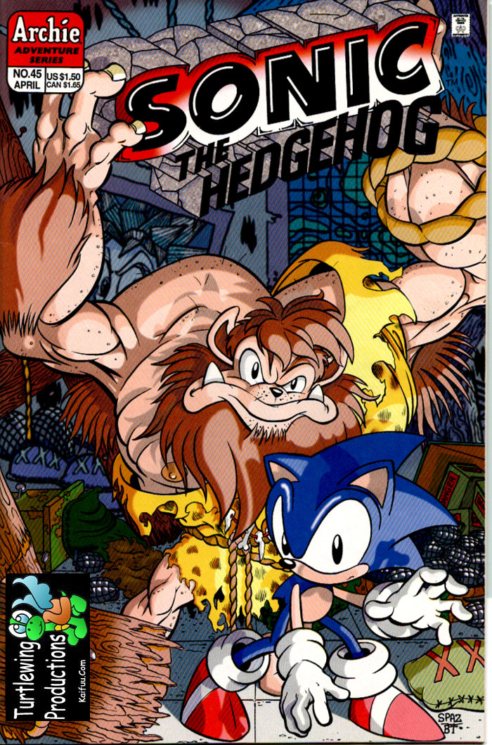 Sonic - Archie Adventure Series April 1997 Comic cover page